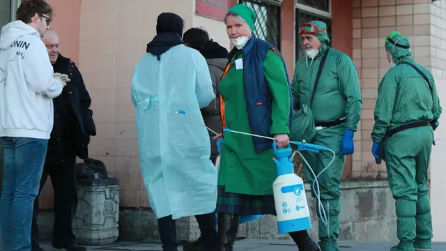 Дезинфекция в здании общежития