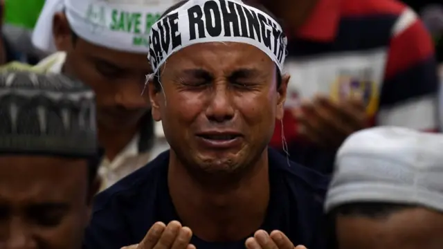 ผู้ประท้วงการปราบปรามโรฮิงญา