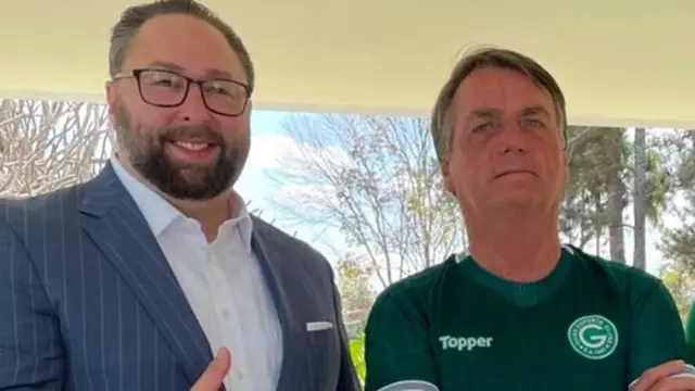 Jason Miller e Jair Bolsonaro