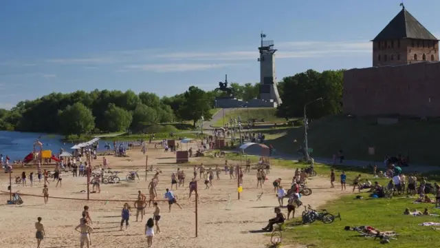 Un balneario en Novgorod