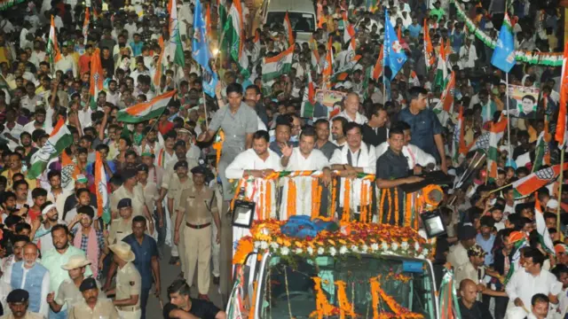 पटना, राहुल गांधी, रोड शो