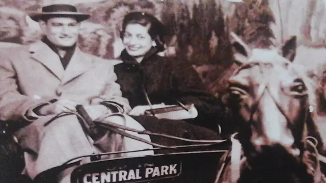 Pedro y Gisela en su luna de miel