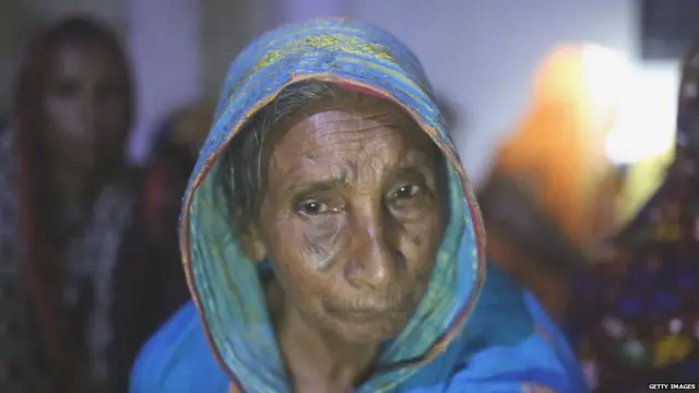 વૃદ્ધ મહિલાની તસવીર