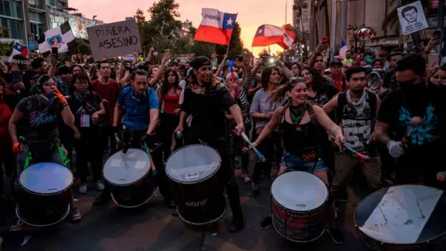 Manifestação no Chile