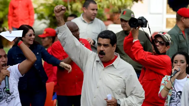 Maduro en el palacio de Miraflores