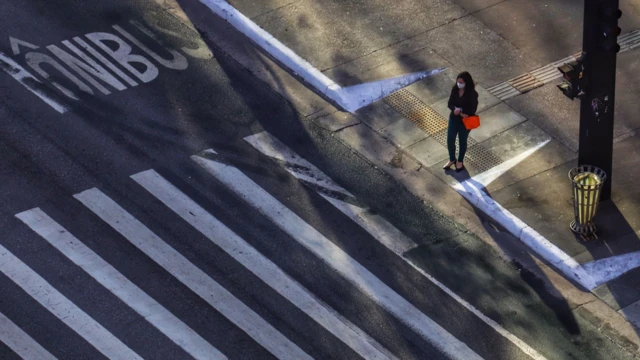 Avenida Paulista com pouco movimento