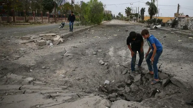 सीरिया के संघर्ष से प्रभावित बच्चे