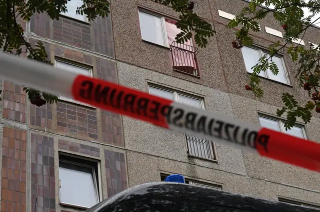 Дом в Лейпциге, где был задержан подозреваемый