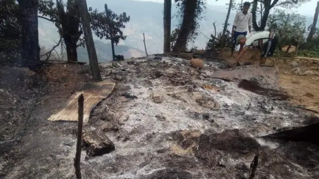 မင်းတပ်မြို့အနီးတိုက်ခိုက်ခံရတဲ့နေရာအချို့