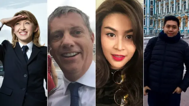 (Kushoto kwenda Kulia) Izabela Roza Lechowicz, Eric Swaffer, Nursara Suknamai na Kaveporn Punpare wote walifariki katika ajali hiyo