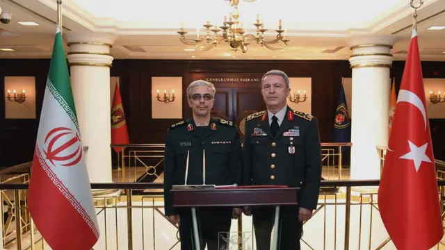 İran Genelkurmay Başkanı Muhammed Bakıri, dün Genelkurmay Başkanı Orgeneral Hulusi Akar ile görüştü.