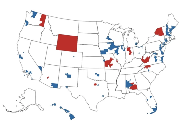 女性议员获胜的州