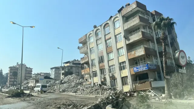 Kondisi di Antakya setelah gempa