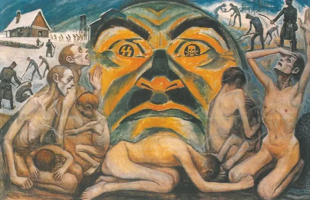 ओलर की पेंटिंग- गार्ड और मरते कैदी