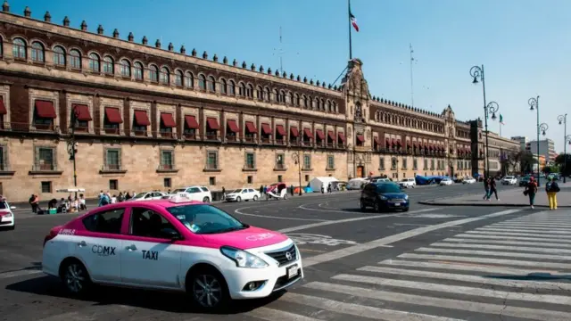 Un taxi en Ciudad de México