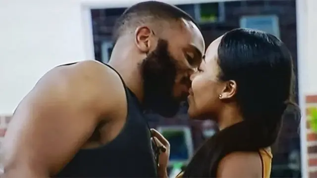 Kiddwaya and Erica share dia first kiss for di reality television show afta di first week
