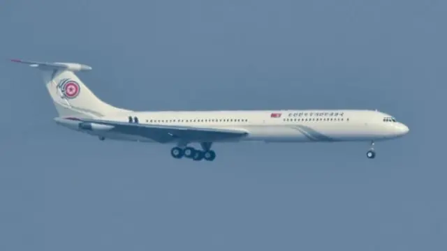 Máy bay phản lực IL-62 được sử dụng để đưa phái đoàn Triều Tiên đến dự lễ khai mạc Olympic mùa đông hồi đầu năm