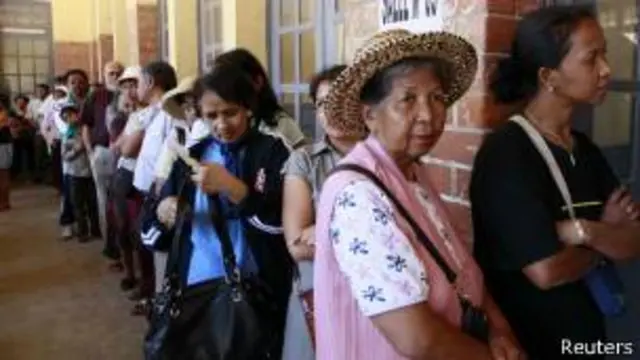 Des électeurs malgaches
