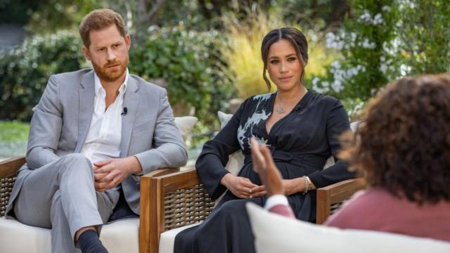 Harry e Meghanaposta online copaentrevista com Oprah Winfrey