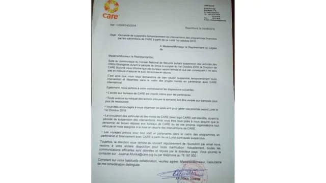 Care International yasavye abakozi bayo kudatonda ku kazi kuva kuri uyu wa mbere