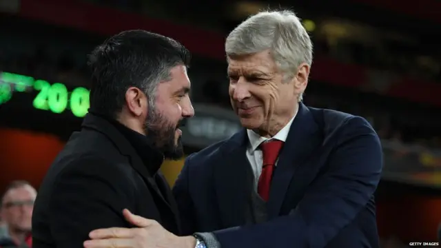 Gennaro Gattuso and Arsene Wenger