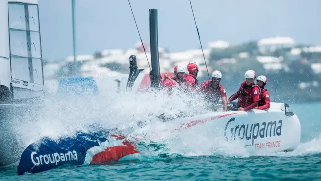 Tại Bermuda Sound, Groupama Team France do đội trưởng Franck Gammas đã thắng cuộc đua vòng loại của America's Cup.
