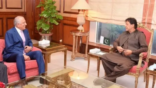 زلمی خلیلزاد او عمران خان