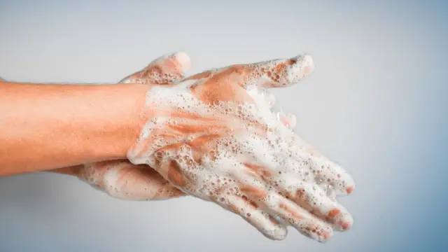 Soapy hands
