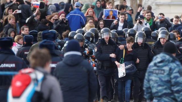 Протесты в Москве в марте 2017 года