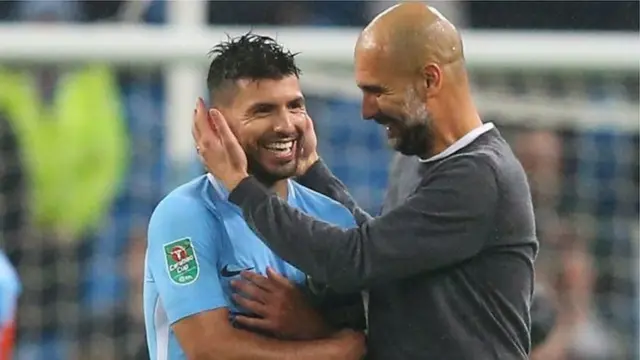 Guardiola na Aguero