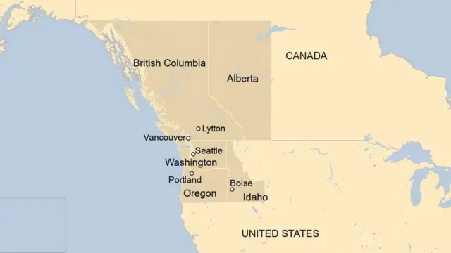 Ikarita y'uturere two muri Canada n'Amerika