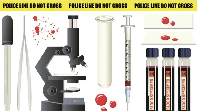 Микроскоп, пинцет и пробирки с крочью