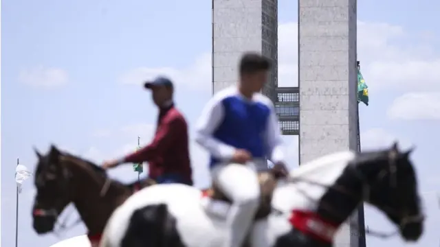 Protesto pró-vaquejadajogos da esporte da sorteBrasília