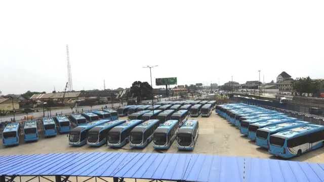 Di new bus for di Oshodi terminal