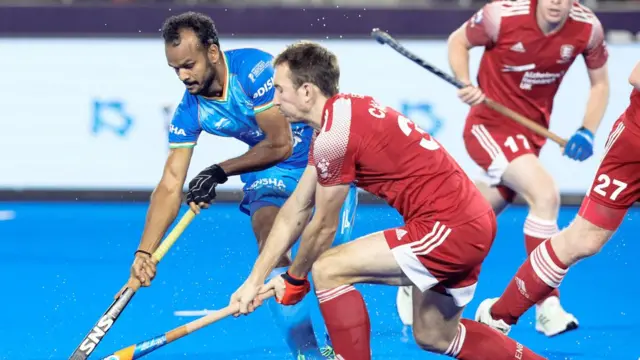 भारत और इंग्लैंड के बीच हॉकी मैच