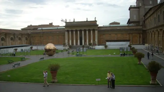 Um jardim no Vaticano