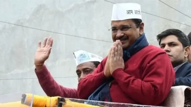 चुनाव प्रचार के दौरान अरविंद केजरीवाल