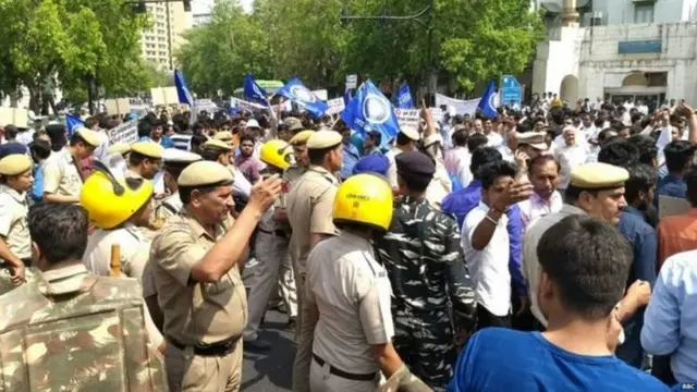 दिल्ली में प्रदर्शन