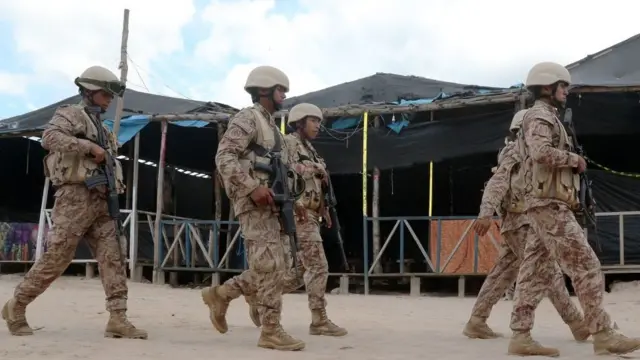 L'armée péruvienne.