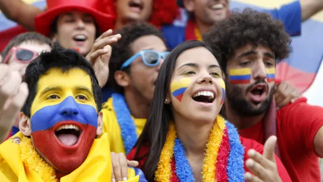 Колумбийские футбольные болельщики