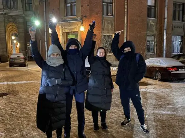 Акция в Санкт-Петербурге, около улицы Рубинштейна