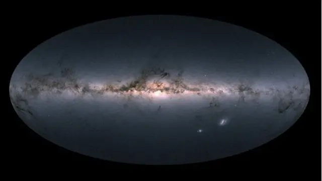 Imagem registrad pelo satélite Gaia