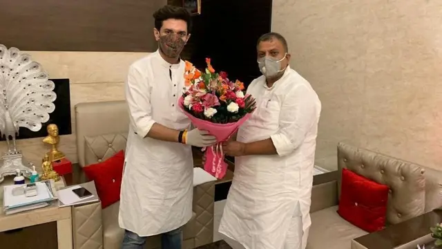 चिराग पासवान और राजेंद्र सिंह