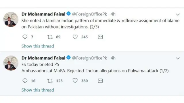 ભારત અને પાકિસ્તાનનું જૈશ માટે વલણ