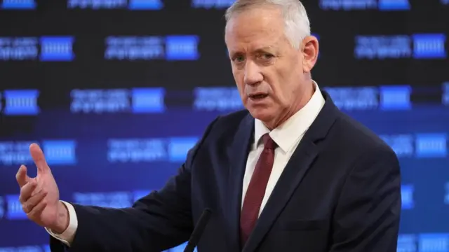 Benny Gantz speaks at the Israel Democracy Institute (23 August 2022)