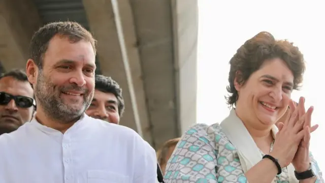 રાહુલ ગાંધી તથા પ્રિયંકા ગાંધી વાડ્રા