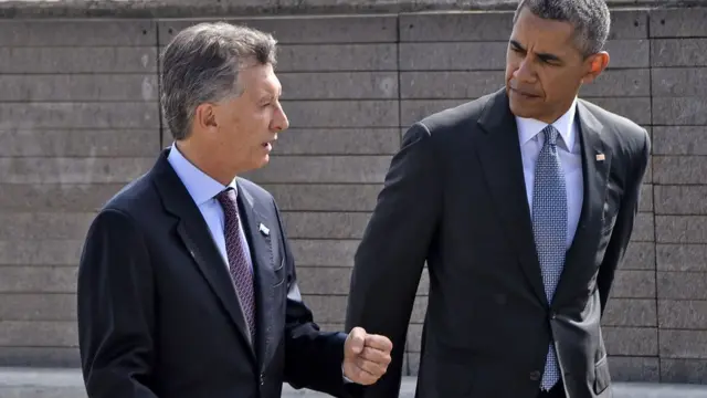 Maruticio Macri y Barack Obama