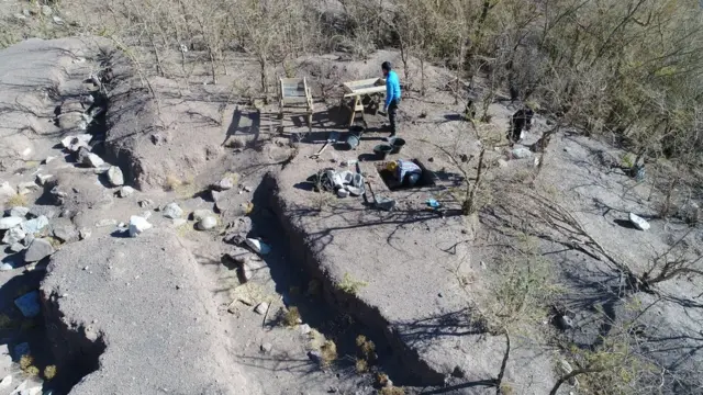 Excavación en Iglesia Colorada