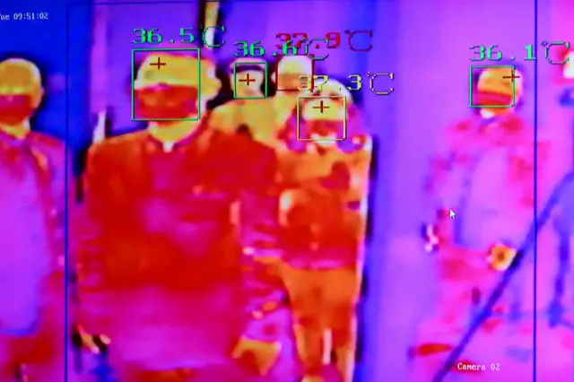 ภาพสแกนตรวจอุณหภูมิ