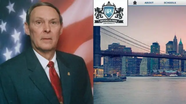Former FBI officer Allen Ezell has written a book about "fake diploma mills" such as Brooklyn Park University